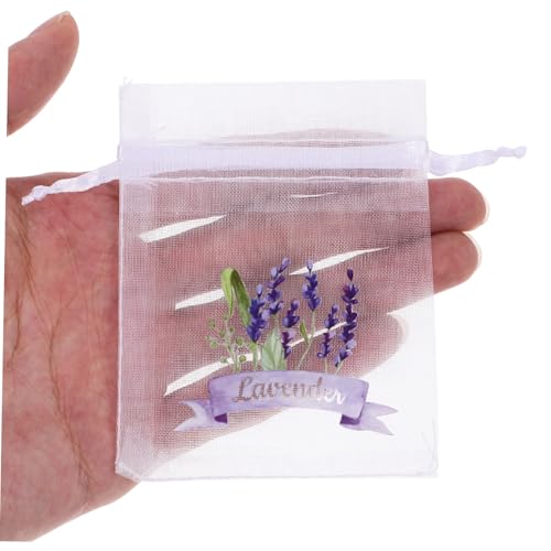 Happyyami 20pcs Bolsas de Malla con Cordón para Lavanda miniatura 3
