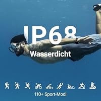 Smartwatch Herren Damen mit Telefonfunktion, 1,85" Fitnessuhr Smart Watch, 100+ Sportmodi Fitness Tracker mit Herzfrequenz/SpO2/Schlaf Monitor Schrittzähler, IP68 Wasserdicht Sportuhr für iOS Android – Ansicht 6
