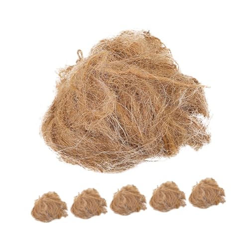 BEBEMOKO 6pcs Jute Fire Starters Portable Flame Starter for Camping BBQ and Emergency Situations Natural Lightweight Fire Starting Kit for Quick Ignition