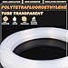 YbZHpy Fluoropolymer PTFE Plastic Tubing 1m Length Industrial Straight Tube ID 25-32mm OD 28-36mm Engineering Material Pipe for General Use for Technical Projects,30mm*34mm 1m