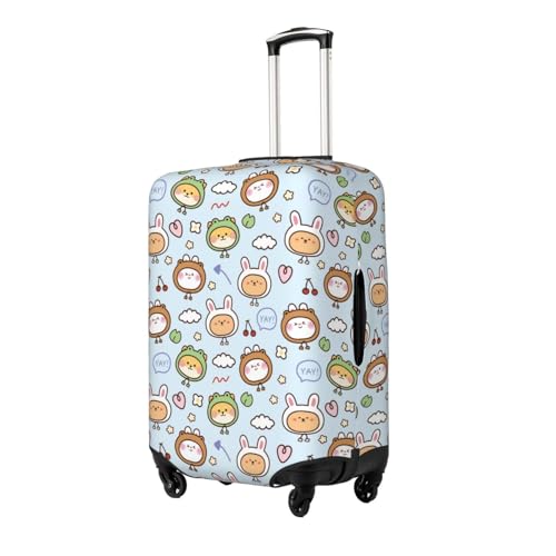 Cute Animals Face Luggage Cover Washable Elasticated Luggage Covers For Suitcase Tsa Approved Stylish Dust And Scratch Resistant Luggage Case Protector For Kids And Adults2