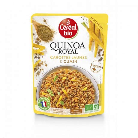Cereal Bio – Quinoa Royal – Comino de zanahoria orgánico 220 g – 4 unidades – Se vende por paquete