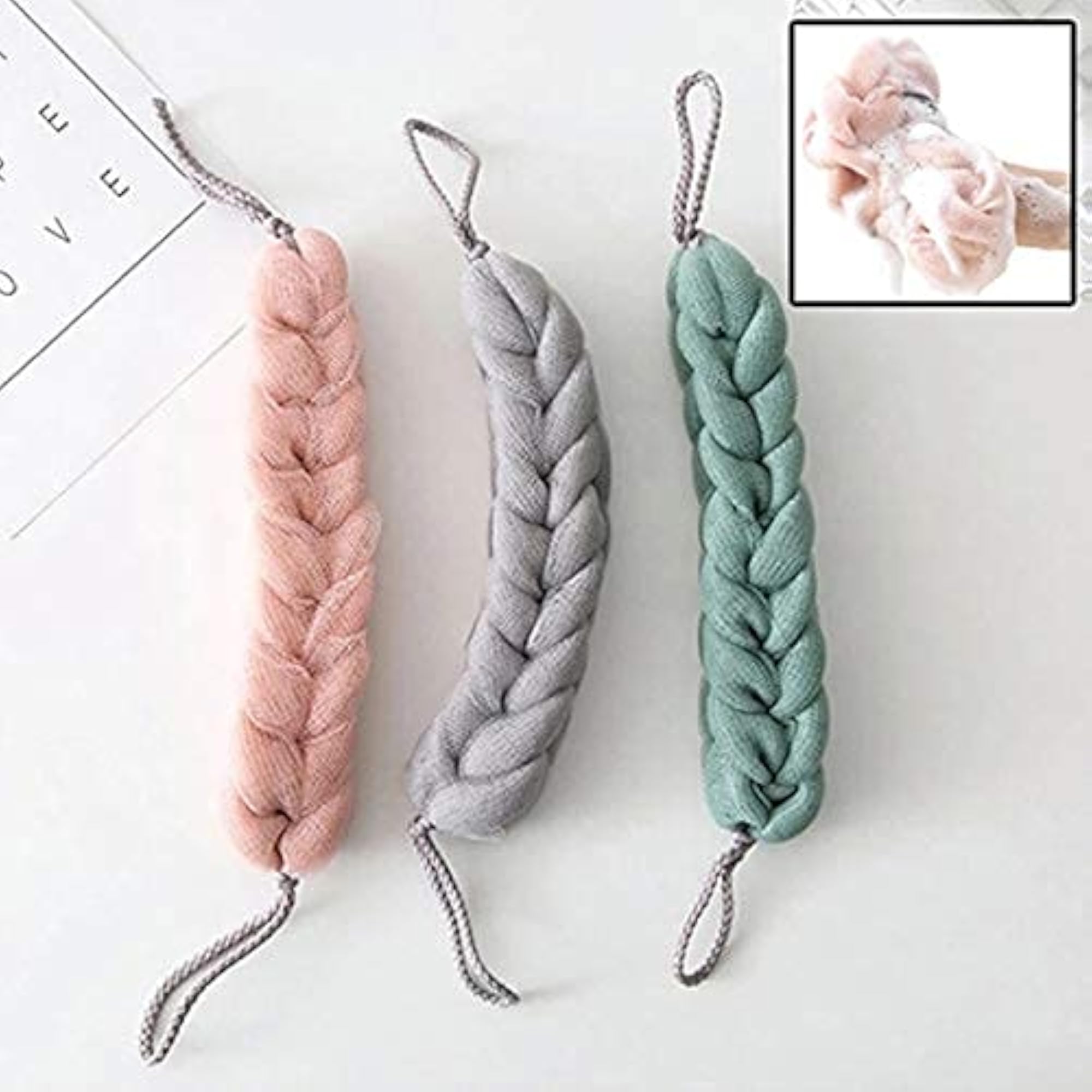 Back Bath Sponge Shower Body Exfoliating Strap
