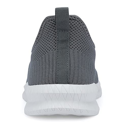 Lcgjr Men's Running Shoes Ultra Lightweight Breathable Comfortable Walking Shoes Casual Fashion Sneakers Mesh Workout Shoes Grey Size10.5 #TOP5