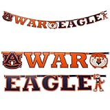 Auburn University War Eagle Banner! 7 ¾ Foot Long Banner. Proudly Displaying the Official Auburn Logo & Aubie! For Tailgates, Graduation, Birthdays, Football Parties, Dorm or Home Decor! by Havercamp