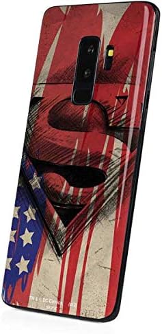 Skinit Decal Phone Skin Compatible with Samsung Galaxy S9 Plus - Officially Licensed Warner Bros Superman Crest Design