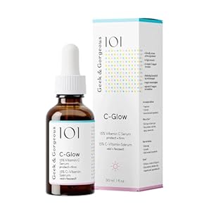 Geek & Gorgeous C-Glow – Gezichtsserum met 15% Vitamine C, Verrijkt met Ferulazuur en Vitamine E, Antioxidant Bescherming, 30ml