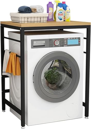 Smart Home, Dryer Stand Laundry Shelf Over Washing Machine Storage Unit,Free Standing Bathroom Storage Unit For Front Loader Washing Machine & Tu