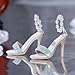 Menolana 1/4 Scale Doll Shoes Dress up, Women's High Heeled Sandals, Doll Costume Accessories for Female Action Figure, White