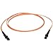 Black Box Multimode, 50-Micron Duplex Fiber Optic Cable, PVC, MT-RJ-MT-RJ, 10-m (32.8-ft.)