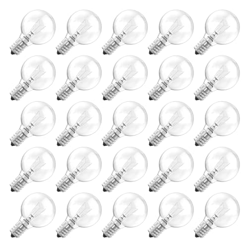 Brightown G40 Replacement Light Bulbs, Clear Globe Bulbs Replacement for Outdoor String Light, E...