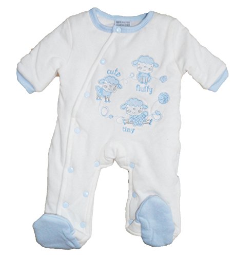 Baby Best Buys - Combinaison de neige - Bébé (fille) 0 à 24 mois Blue, Cream 0-3 mois