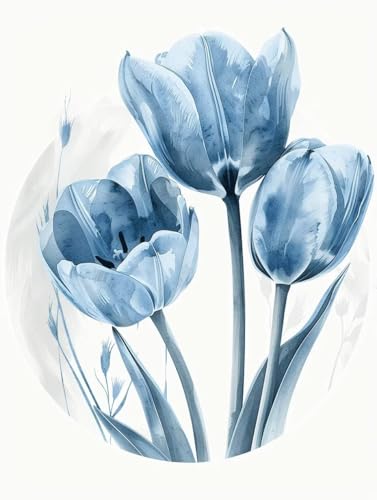 Peinture par Numéro Adulte Bleu pour évacuer le stress et peindre sans savoir dessiner