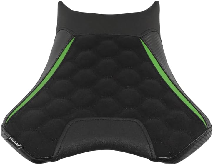 Motorbike Fit for Kawasaki Ninja 500 Z500 2024 2025 Complete Front Rider Rear Passenger Solo Seat Cowl Cushion Pad Synthetic Leather(Front Green)