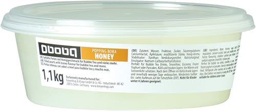 OBOBA Perlas rellenas con sabor miel para Bubble tea y mucho más - 1 x 1,1 kg