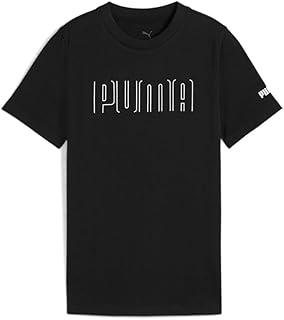 PUMA Mens SPORT Graphic Tee B Black Classic