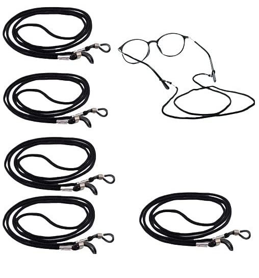Nylon Spectacle Dori/String for Eyewear Frames, Sunglasses Reading Glass Free Size (Unisex)- Black 5PCS-image-43