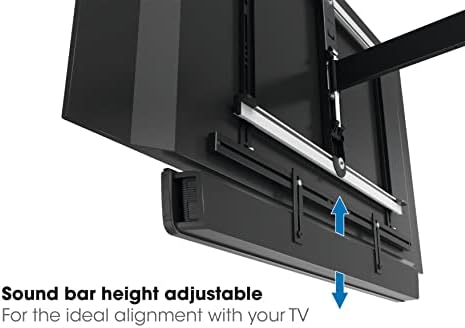 Vogel's SOUND 3550 Universal soundbar bracket | Also fits Bose Soundbar 500/700, Sonos Arc/Beam/Playbar, Samsung, Sony, LG and JBL | Bracket for VESA 100 to 600 | Max. 14.3 lbs (6,5 kg)
