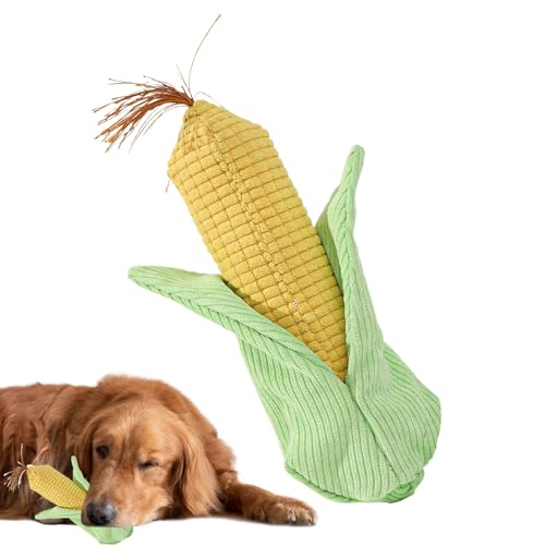 Generisch Quietschende Hundespielzeuge,Plüsch-Kauspielzeug Maiskolben Für Hunde - Knisterndes Beißfestes Spielzeug Zur Haustierunterhaltung Drinnen & Draußen