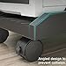 Computer Stand Pc Stand Desktop PC Tower Stand , Ventilated PC Tower Stand, Under Desk CPU Holder Mobile Gaming PC Floor Stand with 4 Caster Wheels Computer Tower Stand Printer Stand(Black,With wheels
