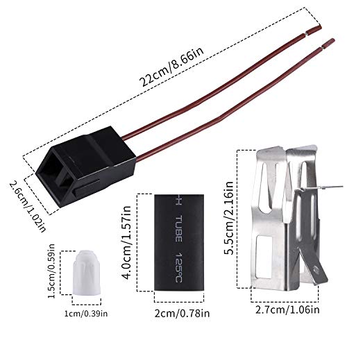 Range Surface Element Receptacle Terminal Block Kit 5303935058 Rr117, Replaces 330031 Wb17X210 814399 Rr109 5303274292 5301167733 (4 Pack) #TOP2