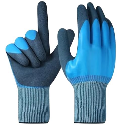 Modern Safety Solution Cut Resistant Gloves, Safety Waterproof Work Gloves, Insulated Double Latex Coated Winter Gloves with Super Grip&Tough&Waterproof for Gardening Car Cleaning Multi-Purpose (3) (B0CMHTHL6S) Amazon Price History, Amazon Price Tracker