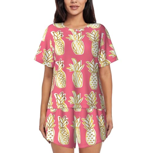 Pyjama à manches courtes femme pour flâner à la maison en été
