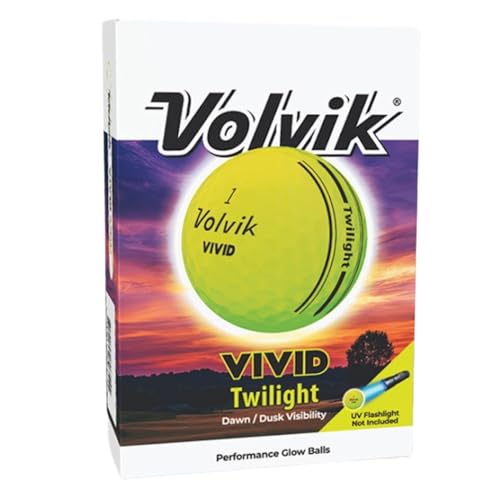 Volvik Vivid Twilight Glow in The Dark Golf Balls (Balls