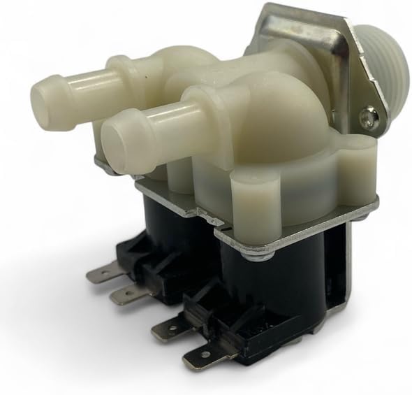 9379-183-012 2-WAY 110V WATER INLET VALVE Compatible with DEXTER WASHERS WHITE