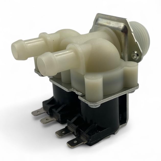 9379-183-012 2-WAY 110V WATER INLET VALVE Compatible with DEXTER WASHERS WHITE