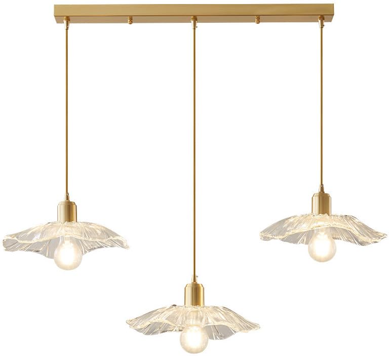 Suspension 3 lampes en verre pour sublimer une table et un îlot central