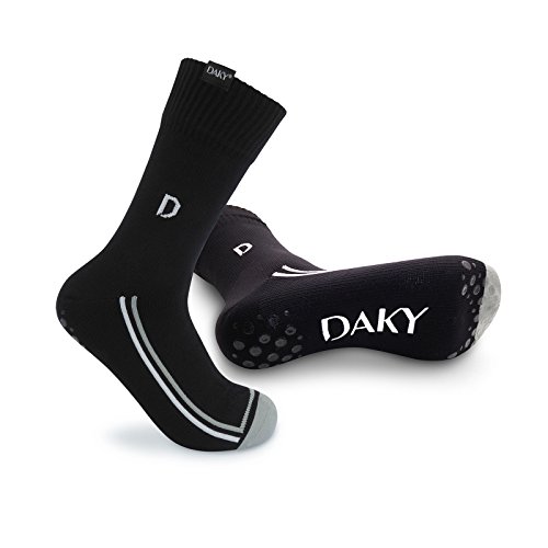 DAKY Waterproof Socks - High performance outdoor socks | Non-slip, grip socks for sports | Skyline X - Wudhu compliant (Small)