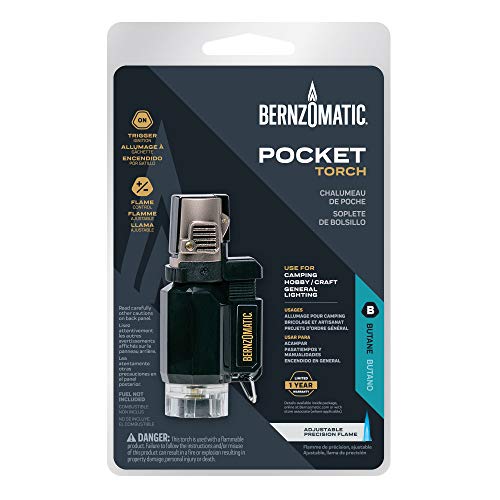 Bernzomatic® Firestarter™ Mini Torch - Precision Flame, Windproof, Butane Keychain Lighter with Safety Lock for Everyday Use, General Lighting, Hobby and Craft Projects, and More