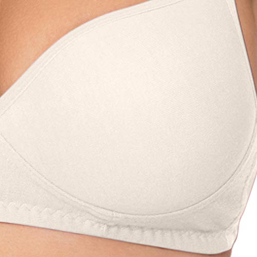 Image of Komli - Heavily Padded Push-Up Bra - Cotton Rich - Balconette - 3 /4th Coverage, Seamless, Wireless, Multiway Straps - T-Shirt Bra
