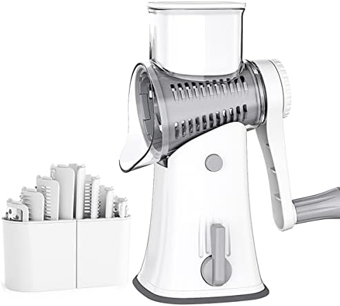 【プロ料理人が監修】 FOOKO スライサー 野菜カッター みじん切り おろし器 調理器セット 厚み調節 千切り 多機能 スライサーセット (ホワイト)