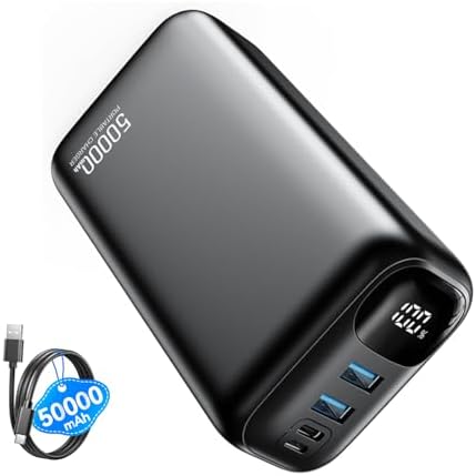 PIFFA Portable Charger Power Bank - 50000mAh Battery Pack, 22.5W ...