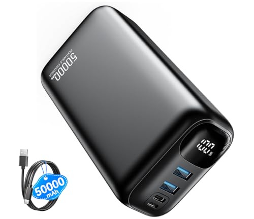 PIFFA Portable Charger Power Bank - 50000mAh Battery Pack, 22.5W Fast Charging Powerbank,Travel...