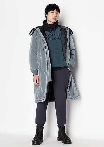 Armani Exchange Men's Cotton Jersey Drawstring Joggers with Leather Look Side Logo2