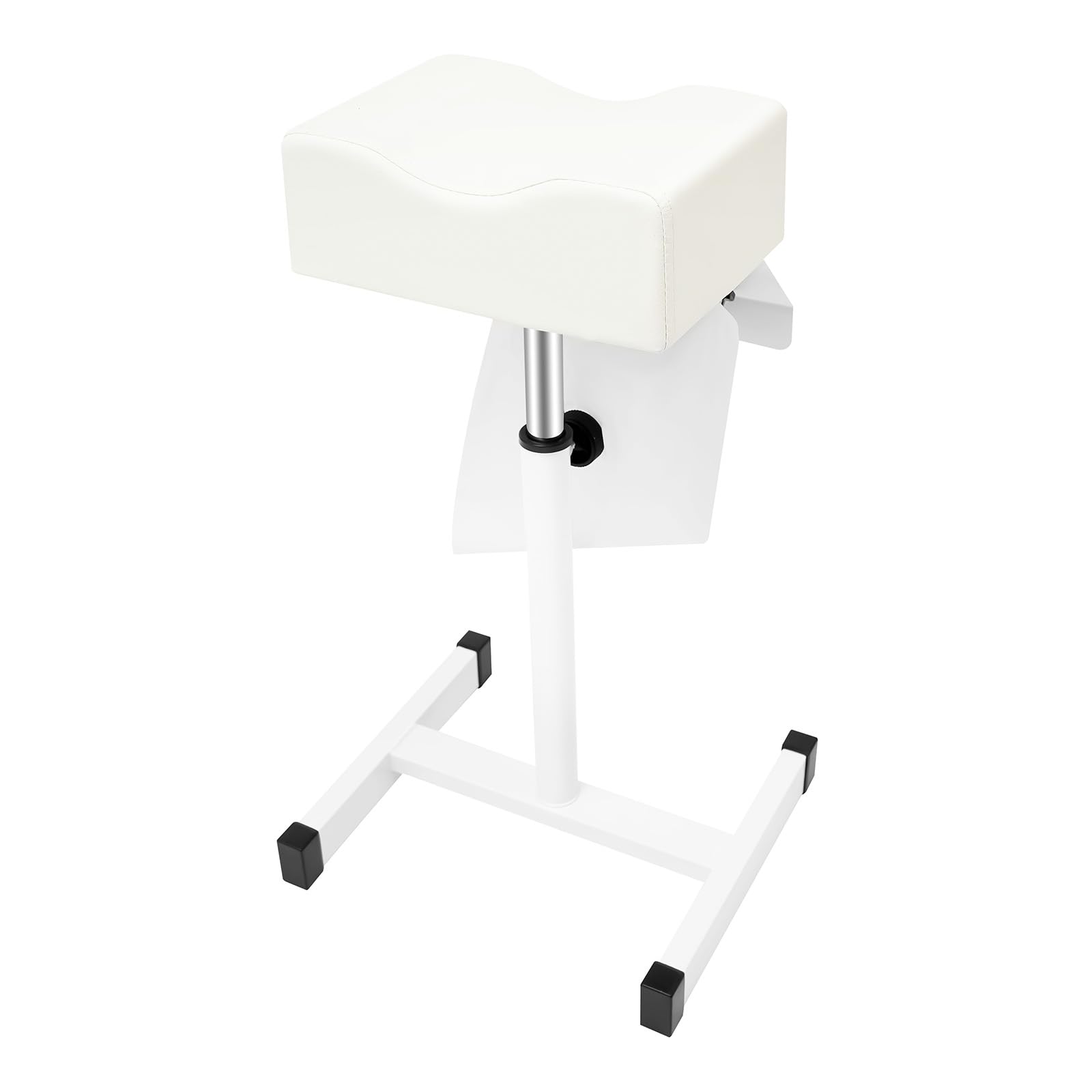 Silla de pedicura reposapiés con extracción de polvo, 45-65 cm de altura ajustable, reposapiés para salón de belleza, cuidado de los pies, silla ergonómica para salón de uñas, cosméticos y spa en casa