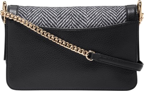 Image of Cole Haan Women's Daniella Chain Shoulder Bag, Herringbone Tweed /Black