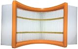 Comedes Filtro pieghevole in poliestere per aspirapolvere Bosch GAS 35-55, ricambio per filtro Bosch 2607432034 (2 pezzi) - 5