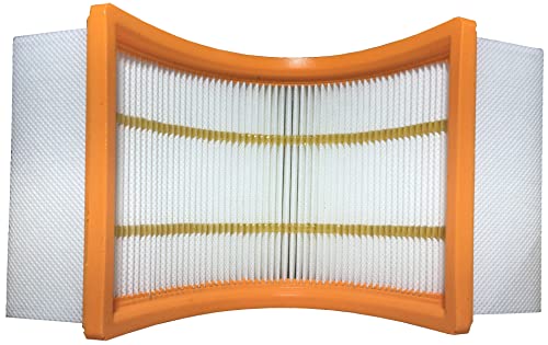 Comedes Filtro pieghevole in poliestere per aspirapolvere Bosch GAS 35-55, ricambio per filtro Bosch 2607432034 (2 pezzi) - 5