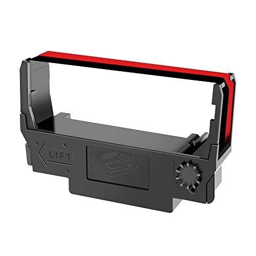 Lxtek 30 Pack Compatible Ribbon Replacement For Erc-30, Erc 30 34 38 B/R Used With Epson Erc30 Erc34 Erc38 Nk506 Printer (Black And Red) Tray #TOP5