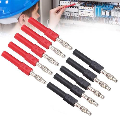 5 Set Bananenstecker Stecker 4 mm auf 2 mm Buchse Multimeter Adapter Prüfspitze für Messleitungen Sonden Anschluss Verbindungsteile