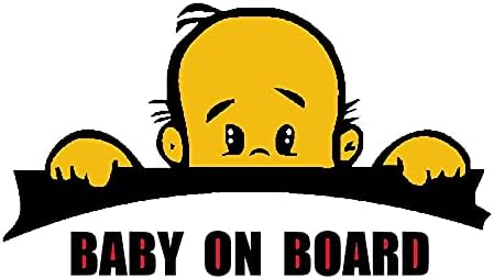 人気商品 Wzjh 15 2cmx8 5cm警告 Pvc デカールかわいい赤ちゃんの車のステッカー