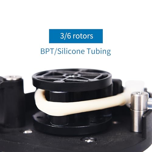 Bomba dosificadora peristáltica pequeña KCM-ODM 12V 24V con motor paso a paso S19 4