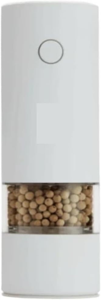 Electric Spice Mill Grinder - Versatile Kitchen Tool for Grinding Pepper, Seasonings, and Grains(WHITE)