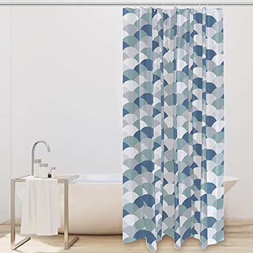 Rideau de douche queue de sirène bleue 183x183 cm Motif 01 - 3