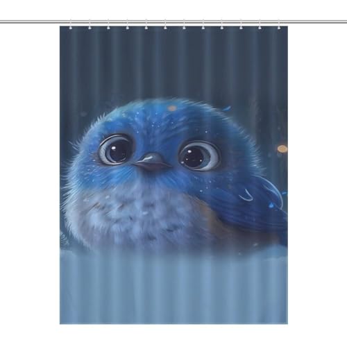 Rideau de douche imperméable en polyester de 140x183 cm avec ses 12 crochets - 7