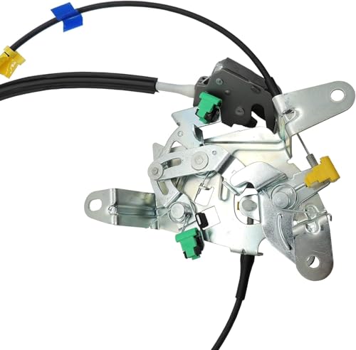 Image of HiSport Rear Door Lock Latch & Cable 6C3Z28264A00A Right Passenger Side - Compatible with Ford F250 F350 F450 F550 Super Duty Extended Cab 1999-2007 - Replaces 6C3Z-28264A00